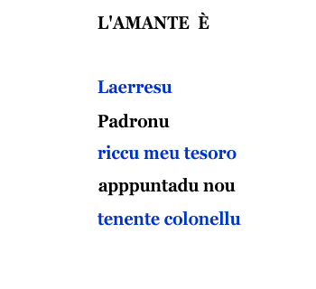 l'amante